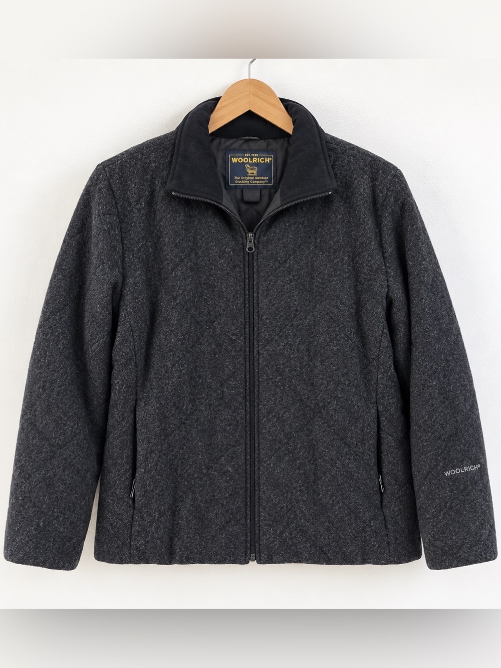 Woolrich Women’s Vintage 90s/Y2K 100% Wool Quilted Jacket - Size XL